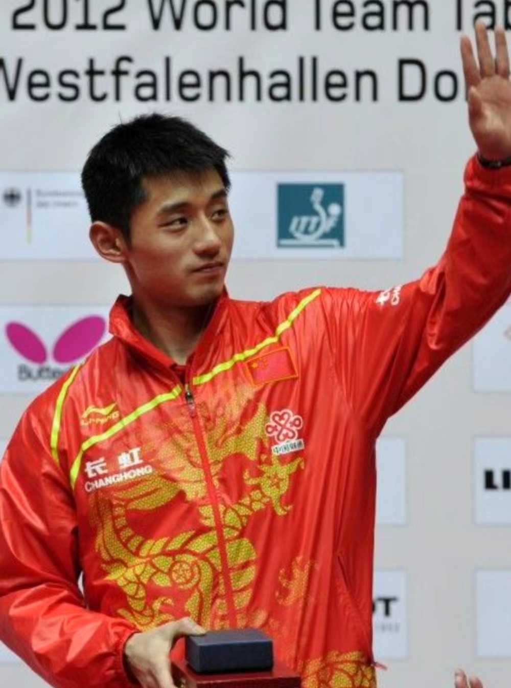 奥地利乒乓球队力克法国乒乓球队，张继科完成帽子戏法